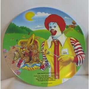 Vintage RONALD MCDONALD The McNugget Band Plate 9" 1989 McDonalds Collectible